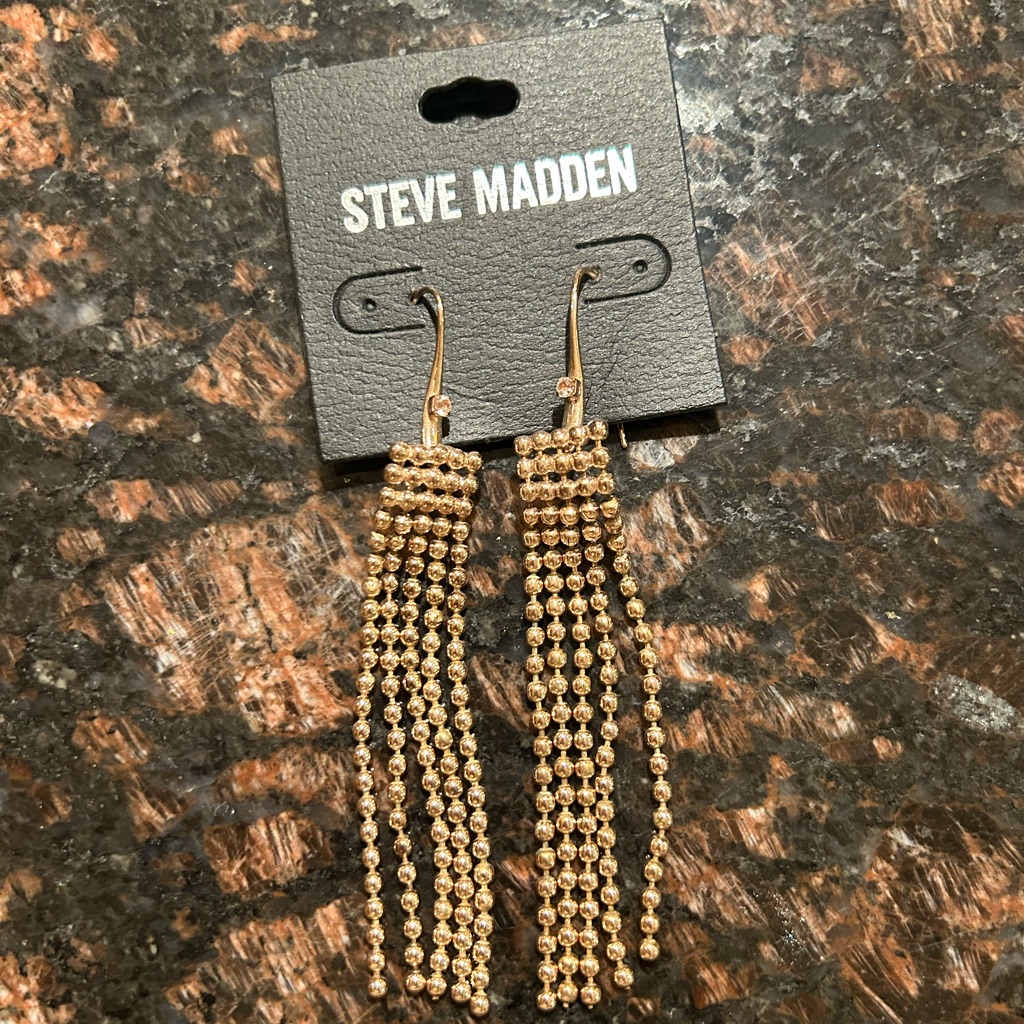 Beaded Dangle Fishhook Earrings 25$